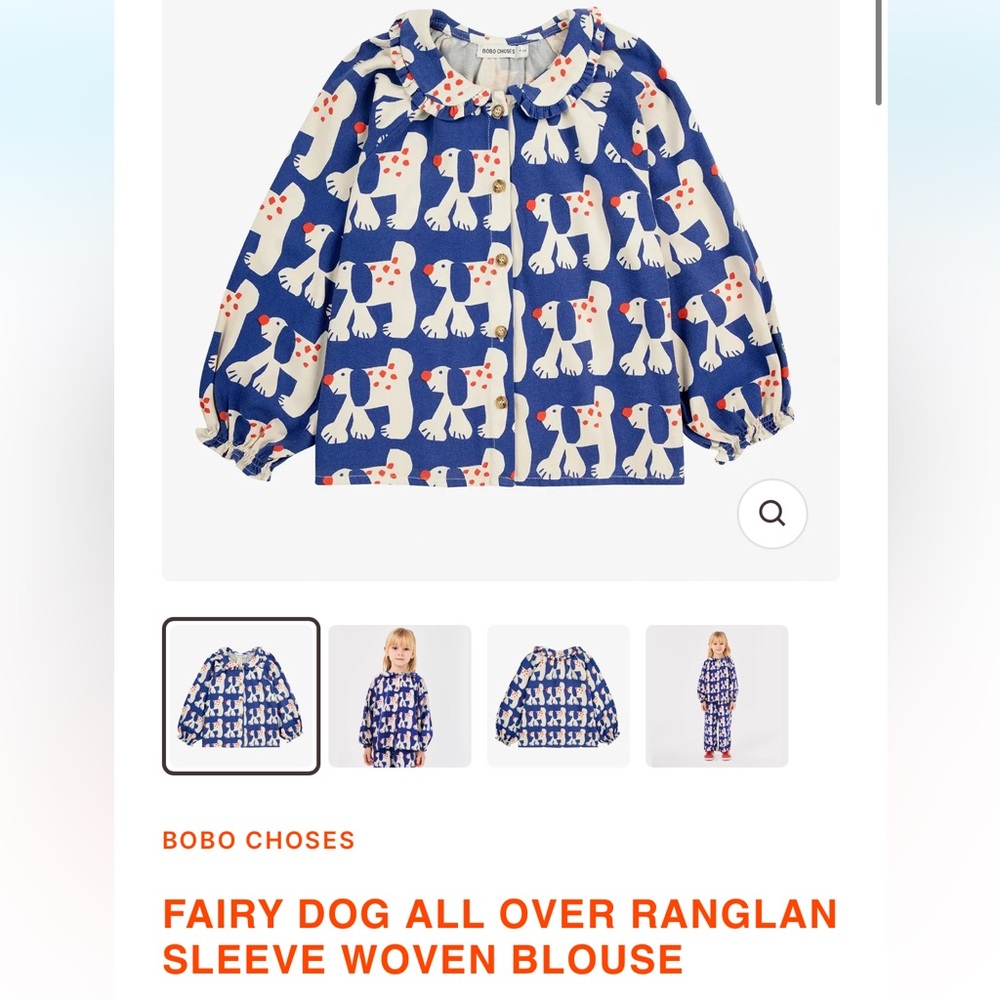 Bobo Choses fairy dog blouse